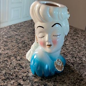 Cute retro geisha vase! Pinup/vintage!gift!